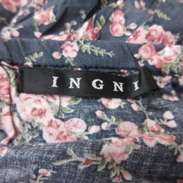 INGNI(イング)のイング パンツ サロペット 花柄 M マルチカラー /YI レディースのパンツ(サロペット/オーバーオール)の商品写真