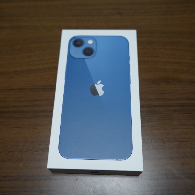 最新作の iPhone SIMフリー　ブルー 128GB iPhone13 - スマートフォン本体