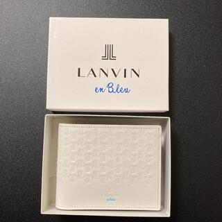 ランバンオンブルー(LANVIN en Bleu)の【新品】メンズ 折り畳み財布 LANVIN en Bleu(折り財布)