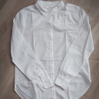 エイチアンドエム(H&M)のH&M ホワイトシャツ ワイシャツ 白　匿名配送(シャツ/ブラウス(長袖/七分))
