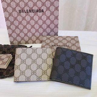 バレンシアガ(Balenciaga)の新品★BALENCIAGA×GUCCI Hacker 二つ折りウォレット(折り財布)