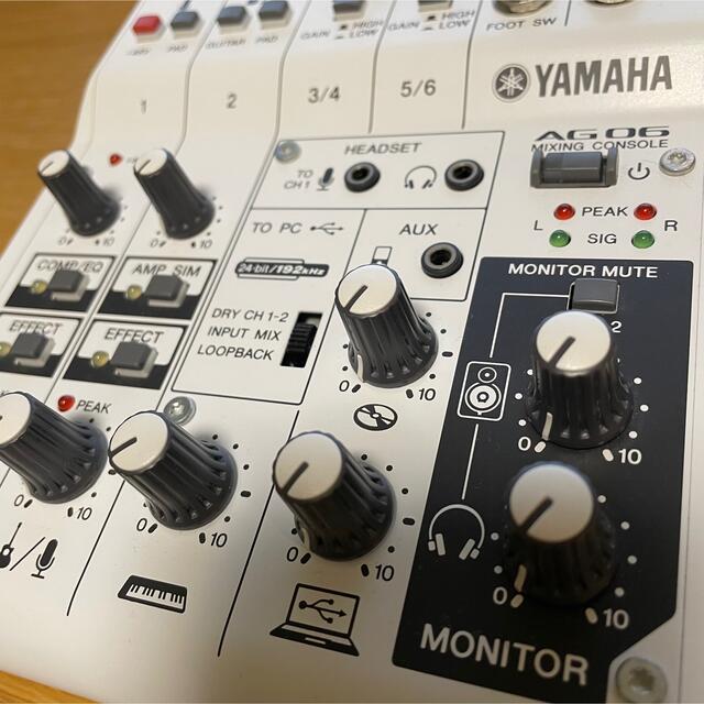 ヤマハ(ヤマハ)のAG06 YAMAHA ウェブキャスティングミキサー 楽器のレコーディング/PA機器(ミキサー)の商品写真