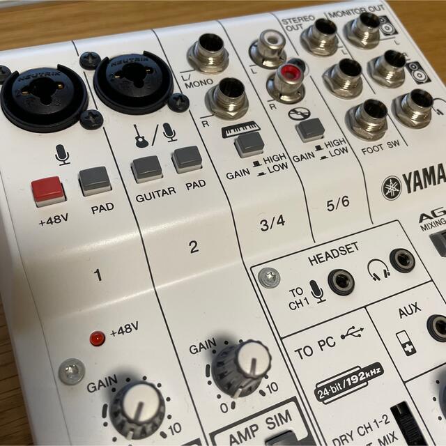 ヤマハ(ヤマハ)のAG06 YAMAHA ウェブキャスティングミキサー 楽器のレコーディング/PA機器(ミキサー)の商品写真