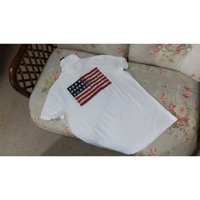 Ralph Lauren - 新品☆ラルフローレン ポロシャツ　　US L 国旗　ラガーシャツ