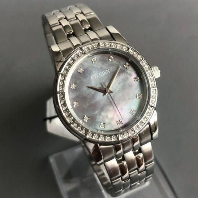 スワロフスキーダイヤ★CITIZEN ソーラー 腕時計 シチズン レディース