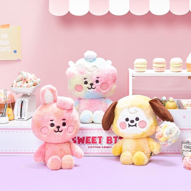 BT21ベビーベーシックぬいぐるみRJ SHOOKY CHIMMY COOKY