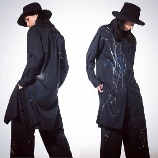 ヨウジヤマモト(Yohji Yamamoto)の【完売品】S'YTE スプラッシュペイント ロングシャツ(シャツ)