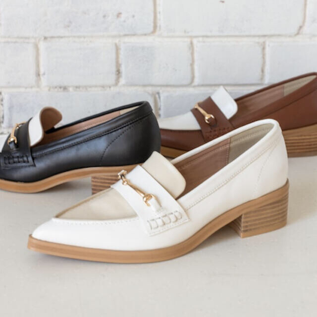 Her lip to Two-Tone Bit Loafers/white/37 ローファー/革靴 Her lip to Two-Tone Bit Loafers/white/37 ローファー/革靴