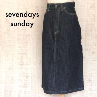 セブンデイズサンデイ(SEVENDAYS=SUNDAY)の＊セブンデイズサンデー＊スカート デニム　ロングスカート　M(ロングスカート)