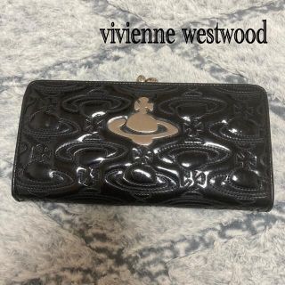 ヴィヴィアンウエストウッド(Vivienne Westwood)のヴィヴィアンウエストウッド　がまぐち　長財布　エナメル　ブラック(財布)