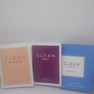 クリーン(CLEAN)のクリーン 3種類 香水サンプル ②(香水(女性用))