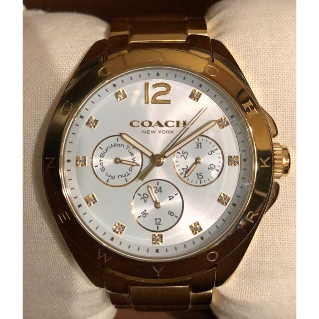 COACH(コーチ)のCOACH コーチ 腕時計 ゴールド クロノグラフ レディースのファッション小物(腕時計)の商品写真