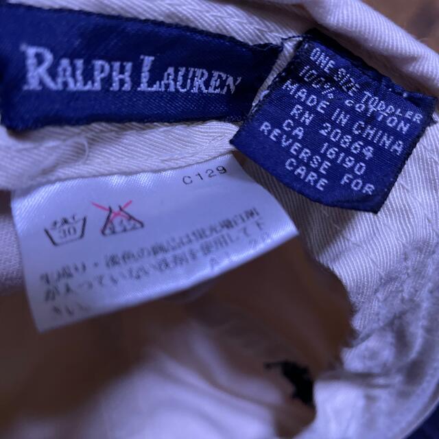 Ralph Lauren(ラルフローレン)のRALPH LAUREN キャップ キッズ/ベビー/マタニティのこども用ファッション小物(帽子)の商品写真