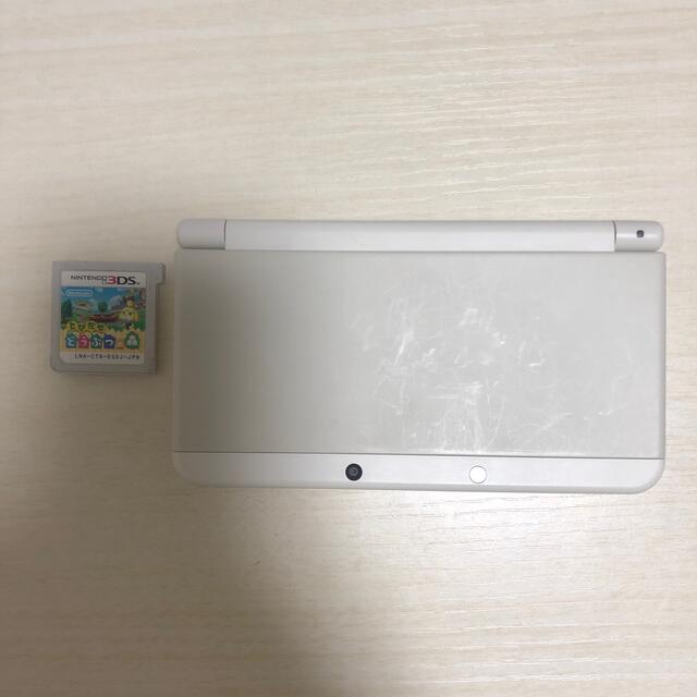 ゲームソフトゲーム機本体NEW ニンテンドー 3DS  本体　ホワイト　どうぶつの森付き(充電器なし)