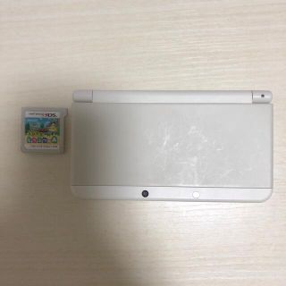 Nintendo 3DS  LL 本体 ホワイト　充電器&どうぶつの森付き