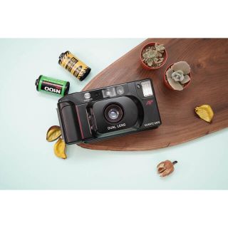 コニカミノルタ(KONICA MINOLTA)の【完動美品】Minolta Mac-Dual フィルムカメラ　２単焦点モード　(フィルムカメラ)