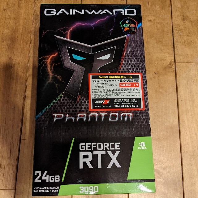 PCパーツ非LHR　GAINWARD GeForce RTX 3090 PHANTOM+