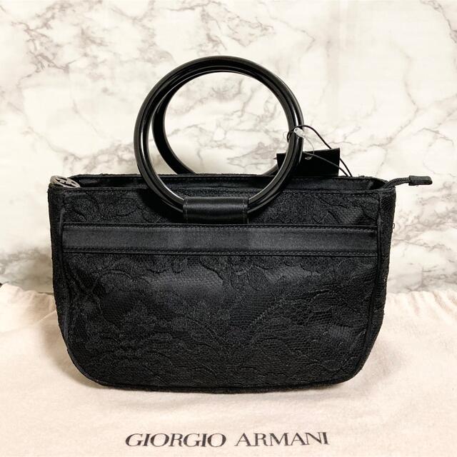 バッグ【新品タグ付き】GIORGIO ARMANI フラワー総レースミニハンドバッグ