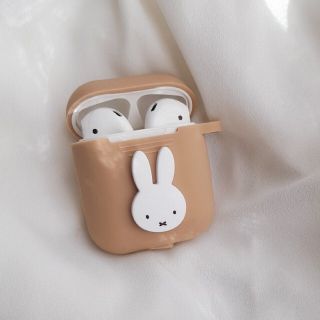 AirPods ケース エアーポッズ カバー ミッフィ キーホルダー(キャラクターグッズ)