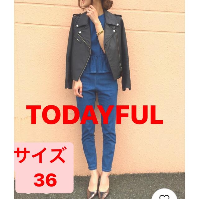 数量限定】 DEUXIEME CLASSE 36 サロペット ペプラムデニム