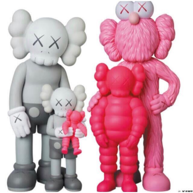 MEDICOM TOY(メディコムトイ)のKAWS FAMILY GREY/PINK/FLUORO PINK カウズ エンタメ/ホビーのフィギュア(その他)の商品写真