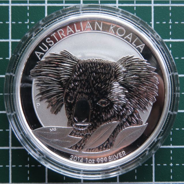 美術品/アンティークオーストラリア コアラ 2014年 1オンス 銀貨
