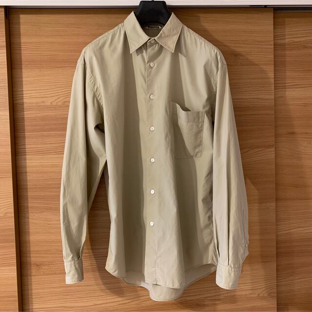 トップスAURALEE WASHED FINX TWILL SHIRTS グリーン 3 - シャツ