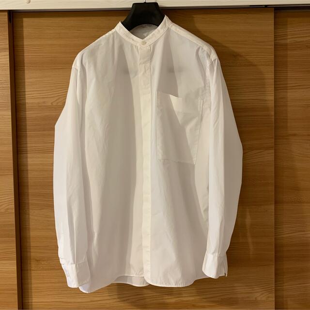 unfil cotton-weather stand collar shirt - シャツ