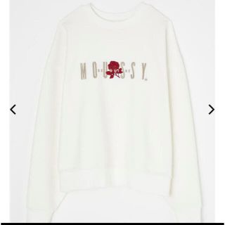 マウジー(moussy)のMOUSSY SILHOUETTE プルオーバー　白(Tシャツ(長袖/七分))