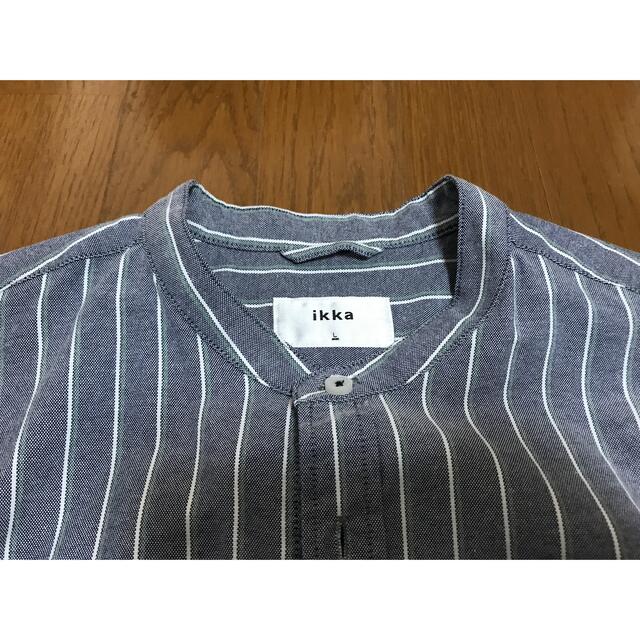 Ikka スタンドカラーシャツ　メンズL メンズのトップス(シャツ)の商品写真