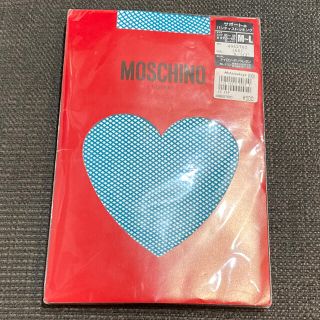 モスキーノ(MOSCHINO)のレナウン　MOSCHINO ストッキング　あみタイツ　ターコイズ(タイツ/ストッキング)