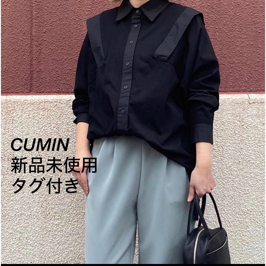 【11/12まで限定値下げ】CUMIN♡ショルダー切り替えカットシャツ