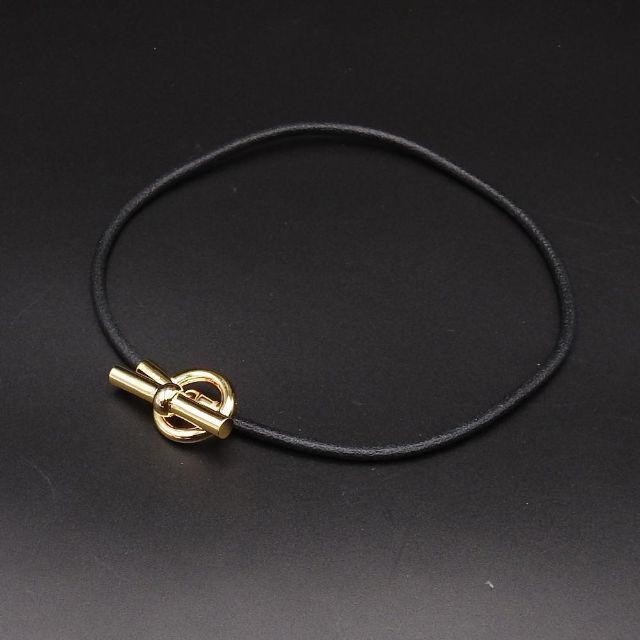 エルメス HERMES グレナンレザーチョーカー ダブルラップブレスレット