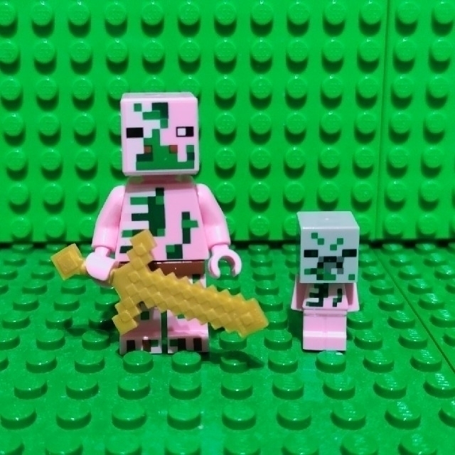 Lego - LEGO マインクラフト ミニフィグ 2体 ゾンビピッグマン Lego - LEGO マインクラフト ミニフィグ 2体 ゾンビピッグマン