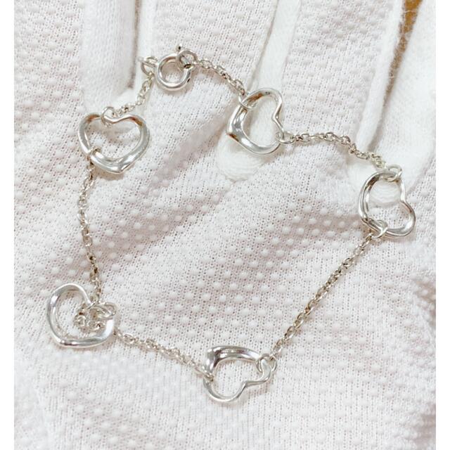 Tiffany & Co.(ティファニー)のティファニー　オープンハート  5連　ブレスレット　シルバー925  袋付き♡ レディースのアクセサリー(ブレスレット/バングル)の商品写真