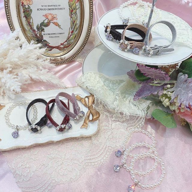 Swankiss(スワンキス)の新品 完売品 Swankiss SG Glitter bangle ボルドー レディースのアクセサリー(ブレスレット/バングル)の商品写真