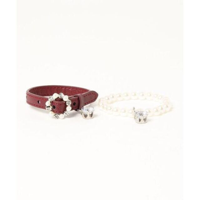 Swankiss(スワンキス)の新品 完売品 Swankiss SG Glitter bangle ボルドー レディースのアクセサリー(ブレスレット/バングル)の商品写真