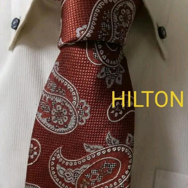 HILTON TIME(ヒルトンタイム)の極美品★ヒルトンHILTON★気品溢れるペイズリー柄日本製高級シルクネクタイ★ メンズのファッション小物(ネクタイ)の商品写真