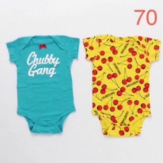 チャビーギャング(CHUBBYGANG)のCHUBBYGANG チャビーギャング ロンパース 70 新品  ボディスーツ(ロンパース)