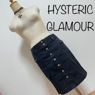 ヒステリックグラマー(HYSTERIC GLAMOUR)のHYSTERICS ヒステリックス　デニムスカート　黒(ミニスカート)