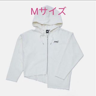 ボウダンショウネンダン(防弾少年団(BTS))のJUNG KOOK ARMYST ZIP-UP HOODY WHITE(アイドルグッズ)