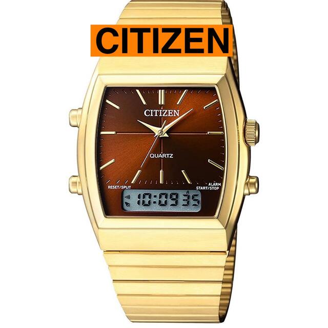 海外モデル CITIZEN シチズン 腕時計 ゴールド メンズ 腕時計(アナログ)
