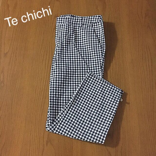 Techichi(テチチ)の美品　Te chichi  ギンガムチェック クロップドパンツ レディースのパンツ(クロップドパンツ)の商品写真