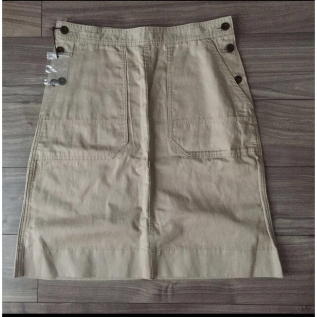 プレミアム 新品 未着 MHL. マーガレットハウエル 綿麻 お洒落な台形 プレミアム 新品 未着 MHL. マーガレットハウエル 綿麻 お洒落な台形