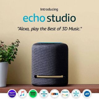 エコー(ECHO)の新品未使用 ECHO Studio Hi-Fiスマートスピーカー 2台セット(スピーカー)