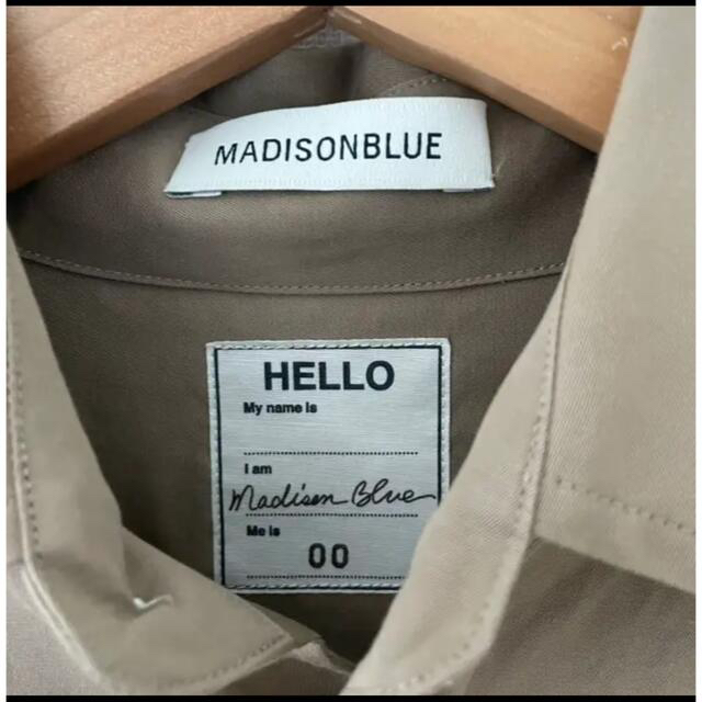 MADISONBLUE(マディソンブルー)のマディソンブルー  カフシャツ　コットン　リネン　ベージュ レディースのトップス(シャツ/ブラウス(長袖/七分))の商品写真