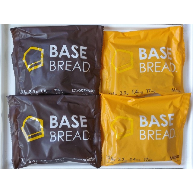 【感謝SALE♡】BASE FOOD ベースブレッド お試し 2種 計4個 食品/飲料/酒の食品(パン)の商品写真