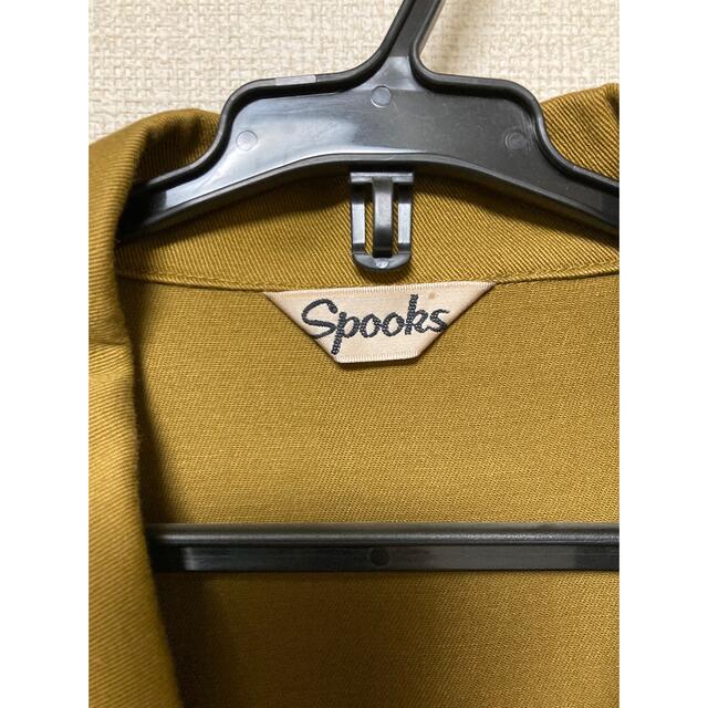 美品　spooks トレンチコート　レディース　L 即日発送　可愛い　黄茶 レディースのジャケット/アウター(トレンチコート)の商品写真