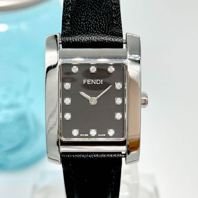 260 FENDI フェンディ時計 レディース腕時計 12Pダイヤ ブラック 260 FENDI フェンディ時計 レディース腕時計 12Pダイヤ ブラック