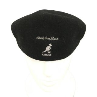 カンゴール(KANGOL)の美品 カンゴール ハンチング ウール100% バックトゥフロント レディース Ｌ(ハンチング/ベレー帽)